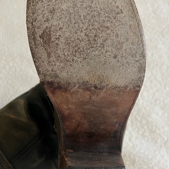 Frye Women's Black Distressed Leather Boots - Picture 4 of 13